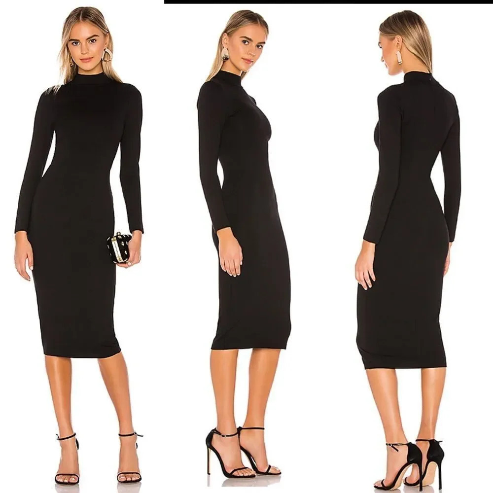 Lovers + Friends Rylan Midi Dress in Black small